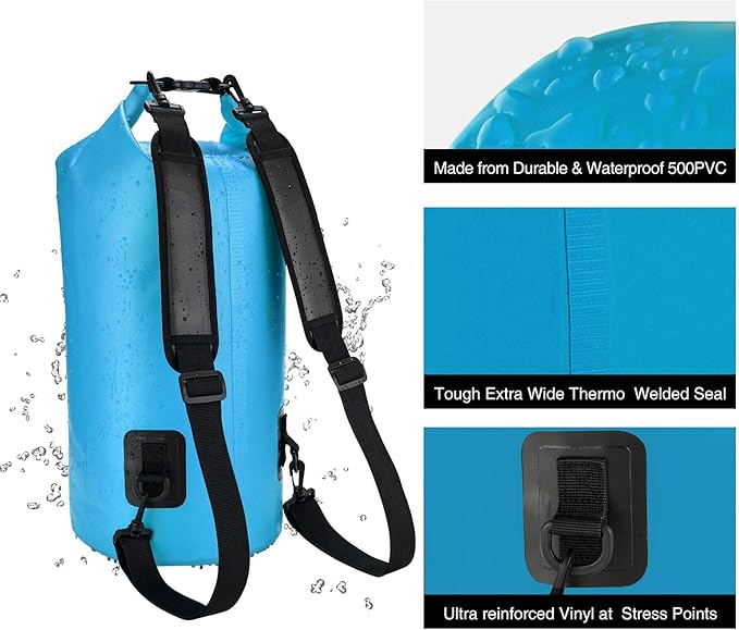 Piscifun Dry Bag, Waterproof Floating Backpack 10L/20L/30L/40L - Image 5