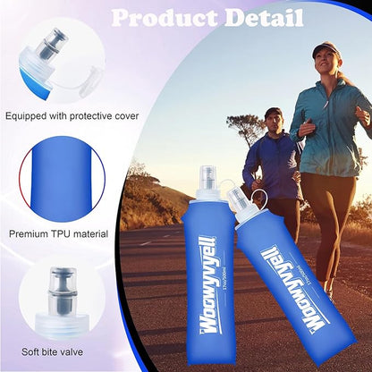 Running Vest Soft Flask, Collapsible Water Bottles - Image 5