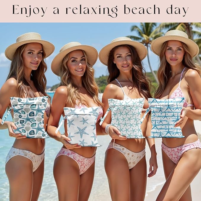 4 Pcs Wet Bag, Wet Dry Bag, Waterproof Bag, Beach Bag, Wet Bag - Image 4