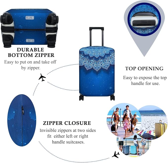 Explore Land Travel Luggage Cover Suitcase Protector Fits 31-32 Inch Case - Image 3