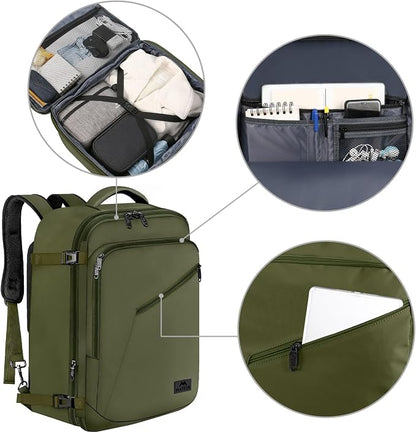 MATEIN Mens Backpack for Travel, Extra Large Expandable Carry on Backpack - Image 6