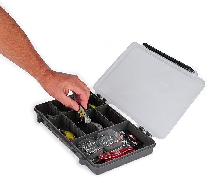 Plano StowAway 3700 50/50 Split Stow Tackle Box, Corrosion-Preventive Rustricor - Image 7