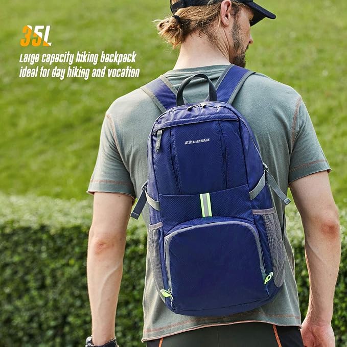35L Lightweight Packable Backpack Waterproof Durable Hiking Travel Backpack - Image 6