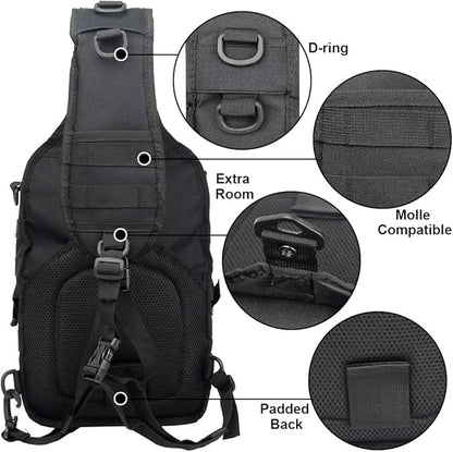 hopopower Tactical Sling Bag, Sport Bag Military Rover Shoulder Backpack EDC - Image 4