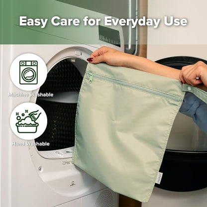 haakaa Waterproof Wet Bags for Baby Wet Dry Bags for Cloth Diaper, Swimsuit & - Image 7