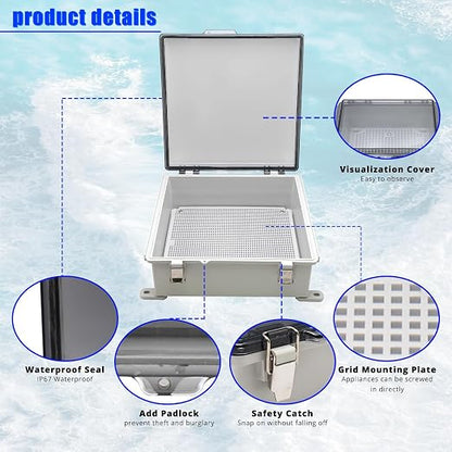 MAKERELE Outside Electrical Box Plastic Enclosure IP67 Waterproof junction Box - Image 4
