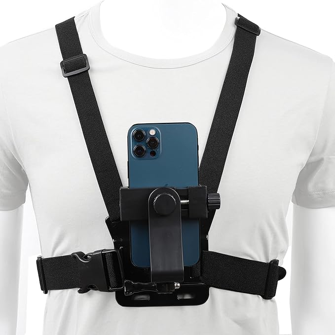 PellKing Mobile Phone Chest Mount Harness Strap Holder Cell Phone Clip Action by PellKing
