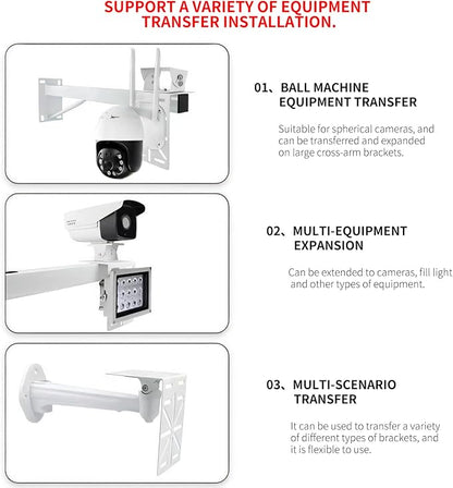 L-Shape Dome Camera Bracket, Wall Ceiling Mount - Image 5