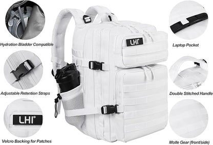 LHI Military Tactical Backpack for Men and Women 45L Army 3 Days Assault Pack - Image 5