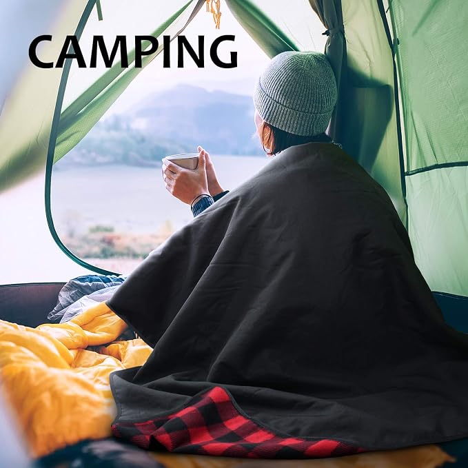 Tirrinia Large Waterproof Outdoor Blanket, Soft Warm Windproof Stadium Blanket - Image 5