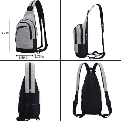 Peicees Small Sling Bag for Women Mens Convertible Crossbody Backpack Shoulder - Image 6