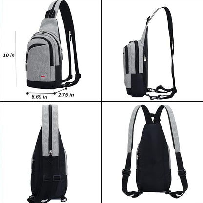 Peicees Small Sling Bag for Women Mens Convertible Crossbody Backpack Shoulder - Image 6