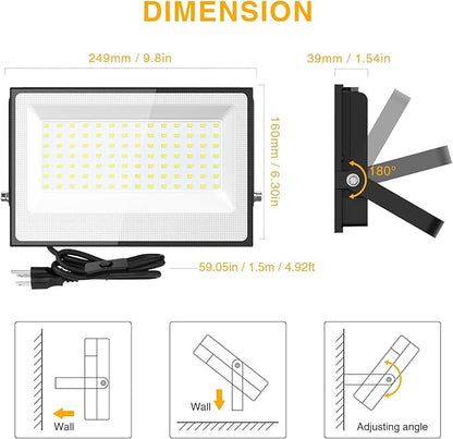 Onforu 120W Flood Lights Outdoor, 12000lm Bright LED Work Light - Image 7