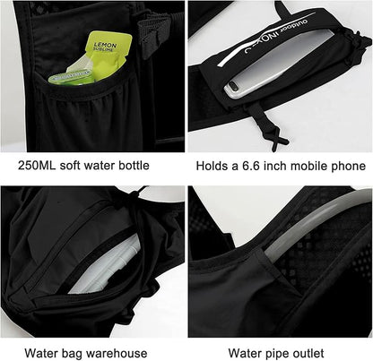 INOXTO Running Hydration Vest Backpack, Lightweight Insulated Pack - Image 4