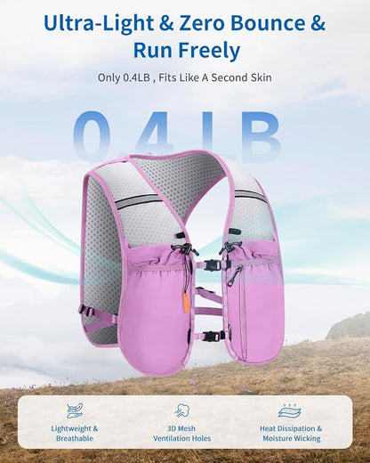 ECOHUB Running Hydration Vest Backpack, Lightweight Hydration Pack Bag Daypack - Image 2
