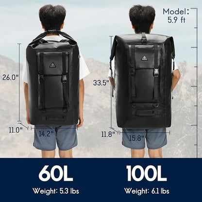 Haimont Large Waterproof Dry Backpack IPX7 Roll-top Dry Marine Dry Bag - Image 6