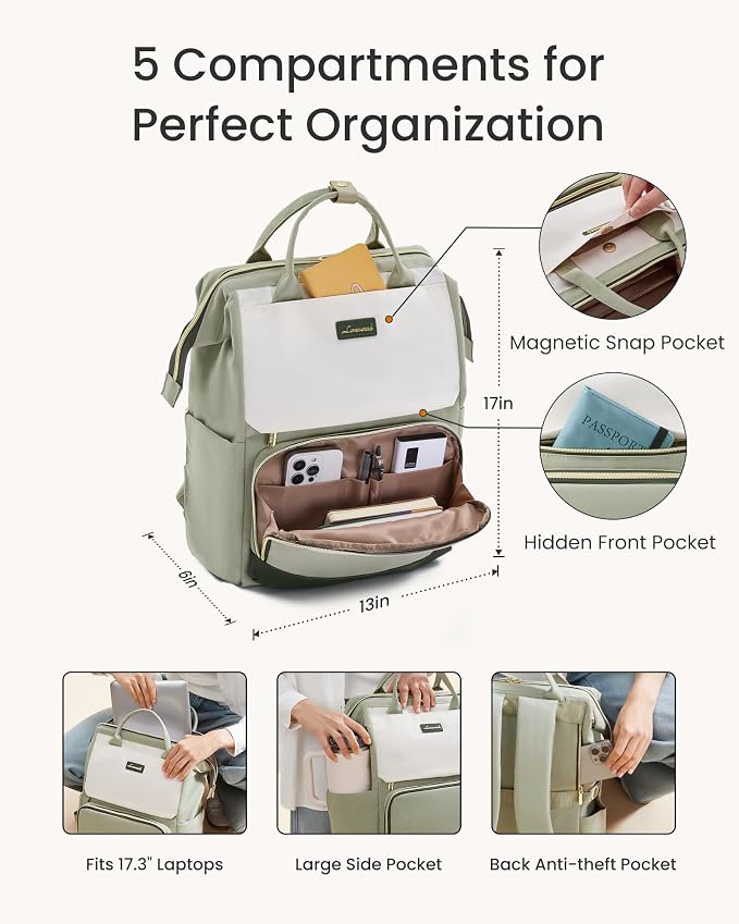 LOVEVOOK Laptop Backpack for Women - Image 5