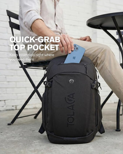 Tolaccea Travel Laptop Backpack 32L, TSA Friendly Flight Approved Computer Work - Image 4