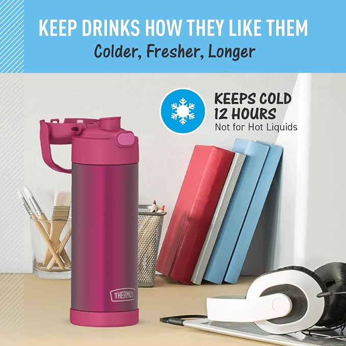 THERMOS FUNTAINER 16 Ounce Stainless Steel Vacuum Insulated Bottle - Image 5
