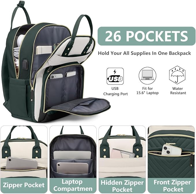 Laptop Backpack for Women Work Bag - Image 2