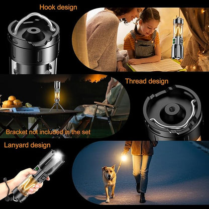 Super Bright Flashlight High Lumens 100000 Rechargeable, Powerful 50W LED - Image 9