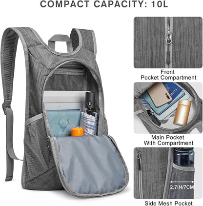 G4Free 10L Hiking Backpack Small Travel Hiking Daypack Lightweight Packable - Image 3