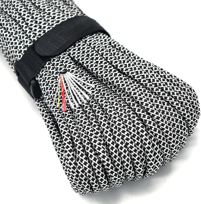 PSKOOK Survival Paracord Parachute Fire Cord Survival Ropes Red Tinder Cord PE by PSKOOK