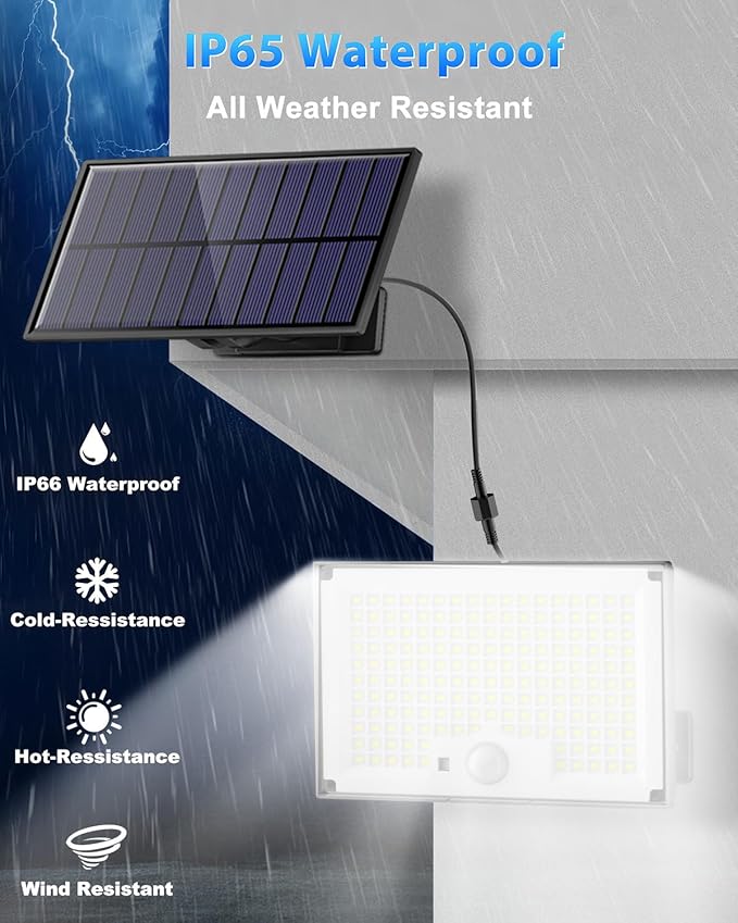 Gusicil Outdoor Solar Lights, Split Solar Motion Sensor Outdoor Lights - Image 5
