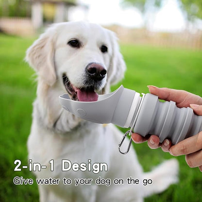 Dog Water Bottle Collapsible & Portable Squeeze, 9oz-17oz Water Dispenser & - Image 2