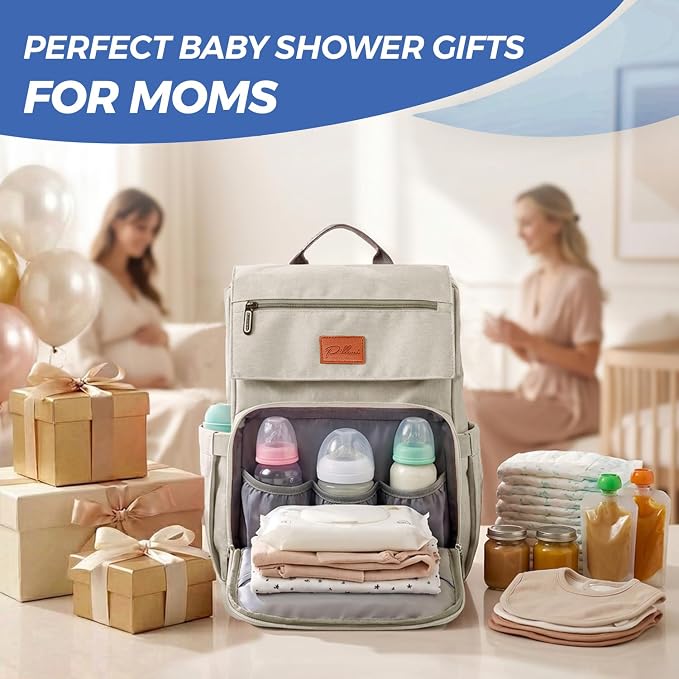 Baby Shower Gifts Diaper Bag Backpack, Baby Diaper Bag, Large Baby Bag - Image 7