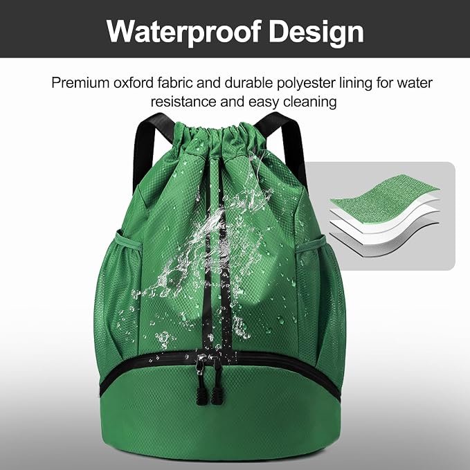 Hoedia Sports Drawstring Backpack - Image 3