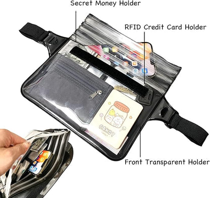Waterproof Waist Pouch Dry Belt Bag Fanny Pack Keep Your Key Fob Wallet Kindle - Image 2