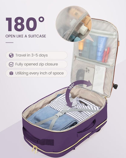 LOVEVOOK Travel Backpack for Women & Men 40L, Airline Approved Carry On - Image 2