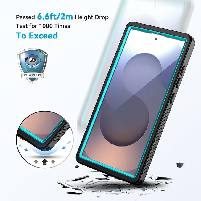 Lanhiem for Samsung Galaxy S25 Ultra Case, IP68 Waterproof Dustproof, Built-in - Image 3