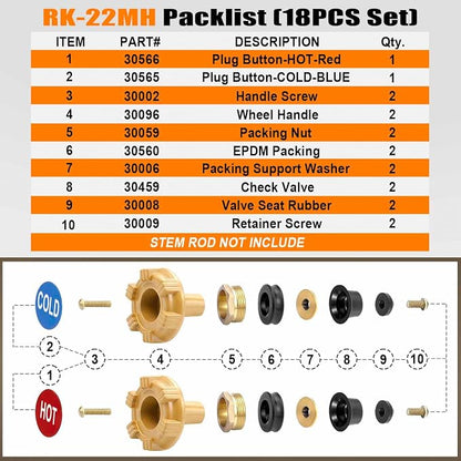 RK-22MH Outdoor Faucet Repair Kit - Image 5