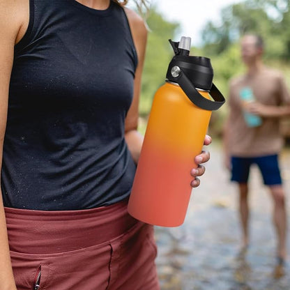 Fijinhom 32oz Insulated Stainless Steel Water Bottle, Wide Mouth Double Wall - Image 6
