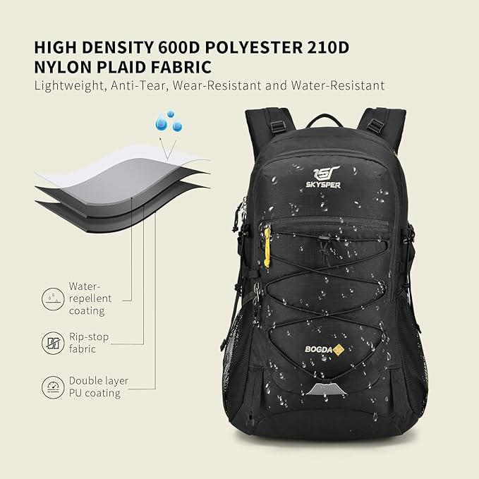 SKYSPER Hiking Backpack for Men Women, 35L Travel Backpack Waterproof Camping - Image 2