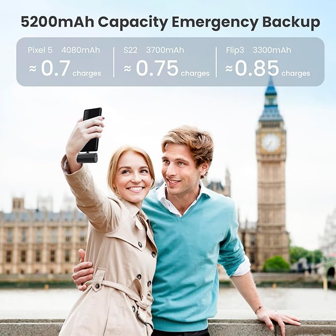 Portable Charger for iPhone 17/16/15 Series, 5200mAh PD USB C Power Bank - Image 6