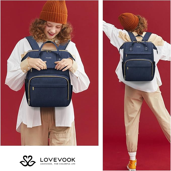 LOVEVOOK Laptop Backpack for Women, 15.6 Inch Professional Womens Travel - Image 7