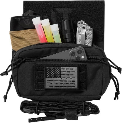 Tactical Admin Pouch Laser Cut MOLLE EDC Tool Organizer - Image 3