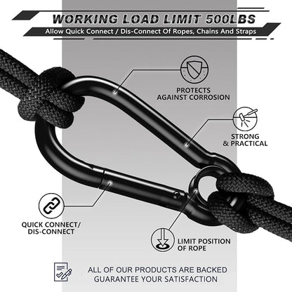 AUTMATCH Carabiner Clips, 4 Pack - Image 5