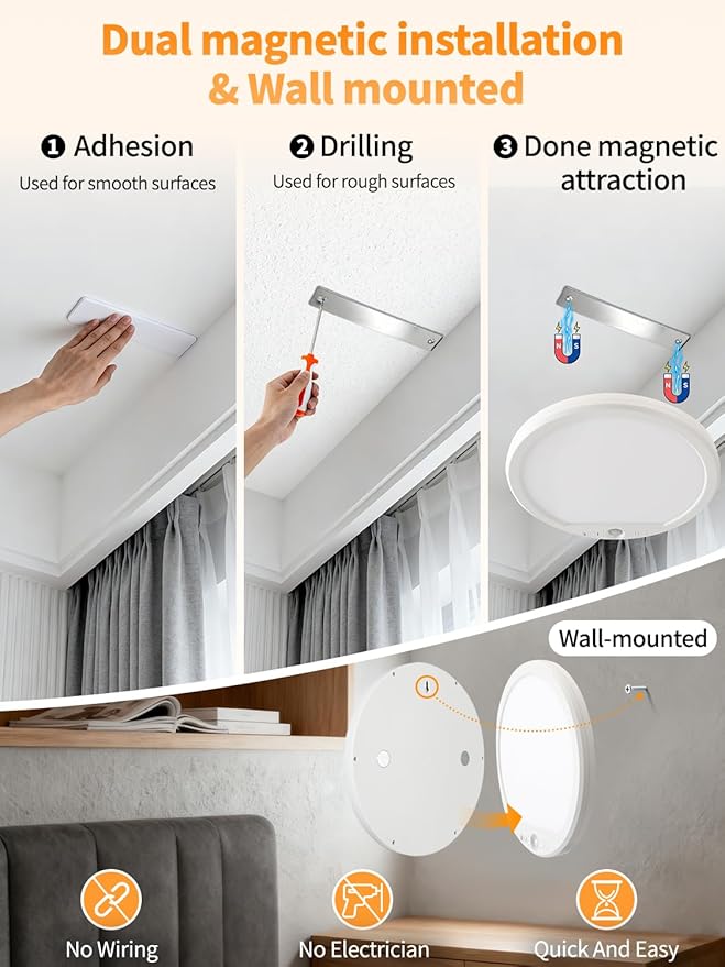Rechargeable Motion Sensor Ceiling Light - Image 2