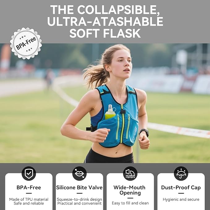 500ml Soft Flask Soft Water Bottle - Image 4