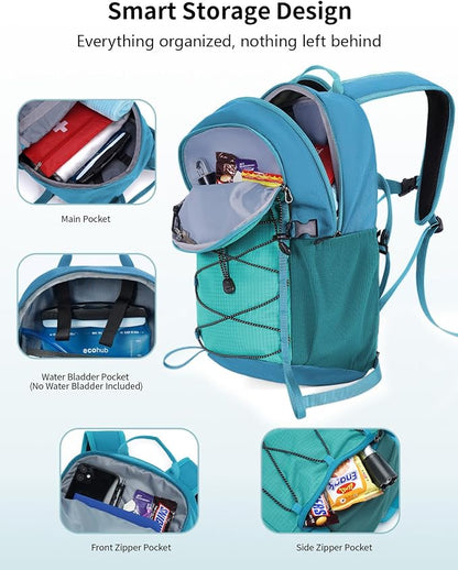 ECOHUB Small Hiking Backpack for Men Women, 20L Lightweight Travel Backpacks - Image 3