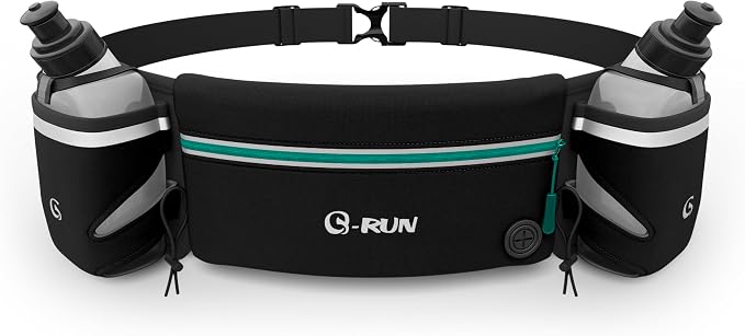 Hydration Running Belt with 2x10oz Bottles by Unknown