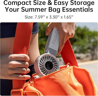JISULIFE Handheld Fan Life7 – Ultimate Flexibility: Wide & Strong Airflow - Image 8