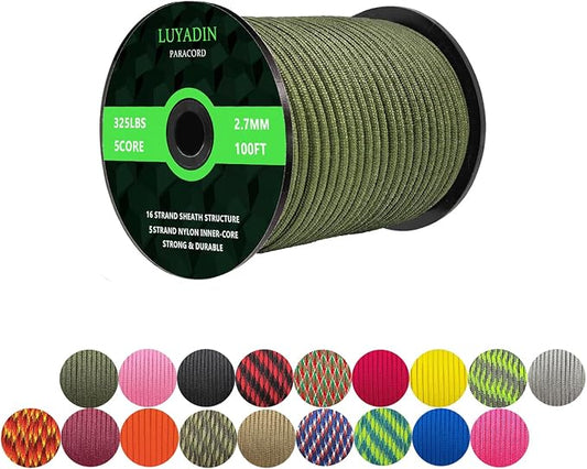 Paracord 325lb Diameter 2.7mm by LUYADIN