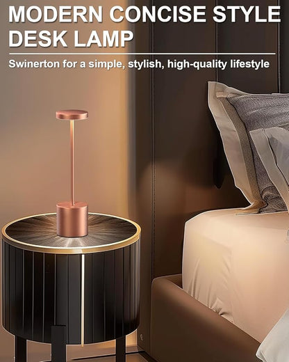 Swinerton Cordless Table Lamps Rechargeable, Portable LED Desk Lamp, 5000mAh - Image 3
