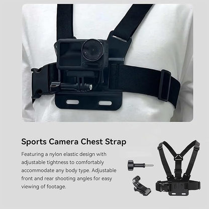 Action Camera Accessories Adventure Kit, Includes Helmet Mount, Chest Strap - Image 5