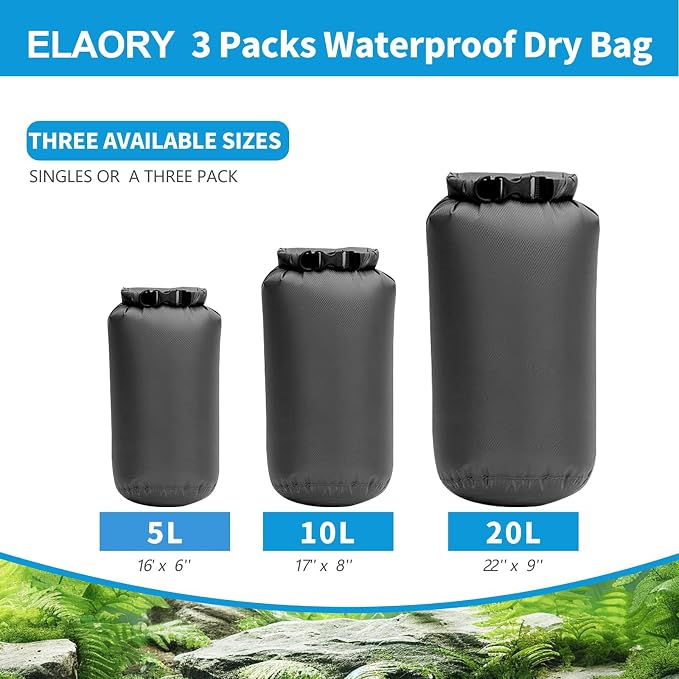 Waterproof Dry Bags 3 Pack - Image 2